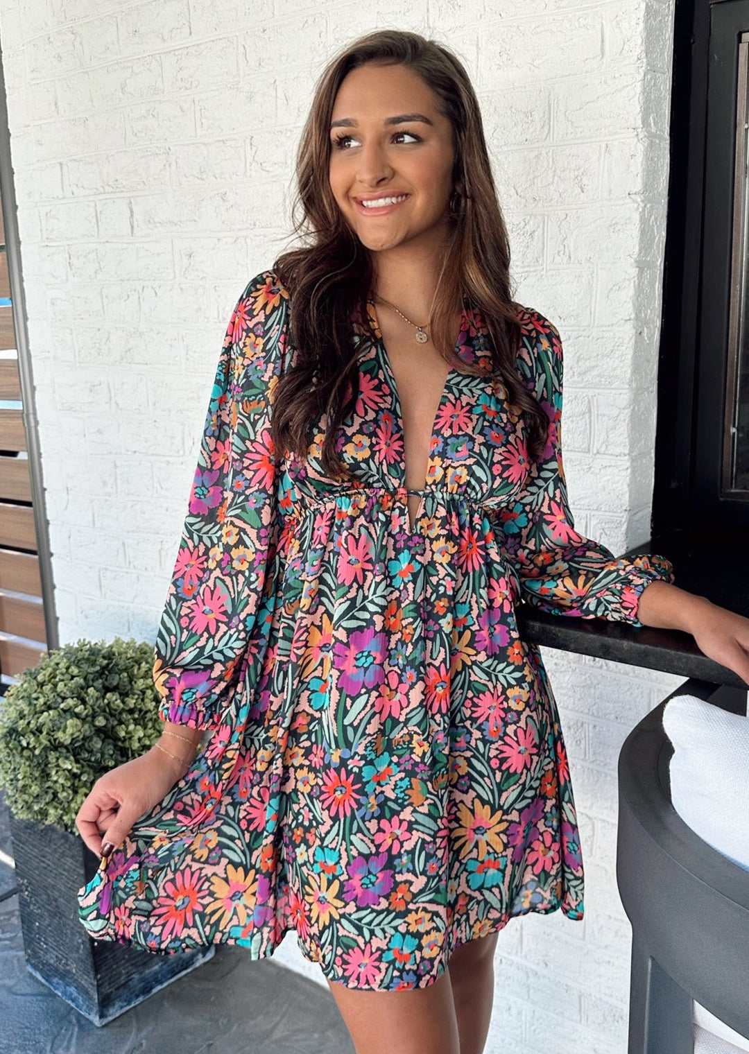Leona Dress- Party Floral