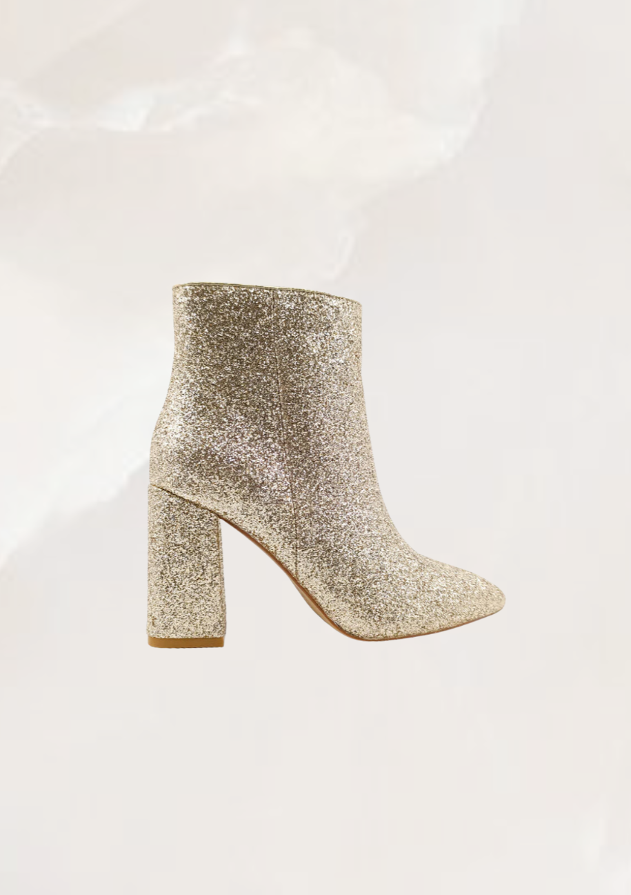 Shu Shop Veronica Boot- Gold Glitter