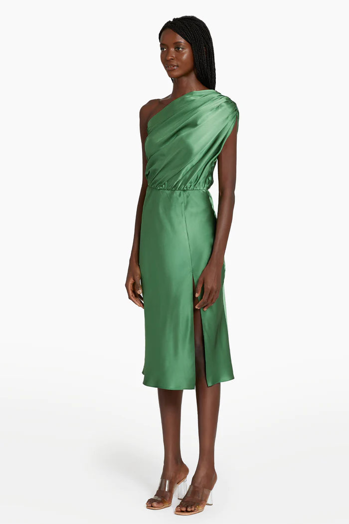 Amanda Uprichard Dupree Silk Dress- Green