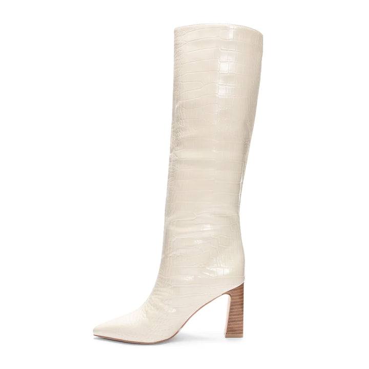 Frankie Tall Shaft Boot-Cream