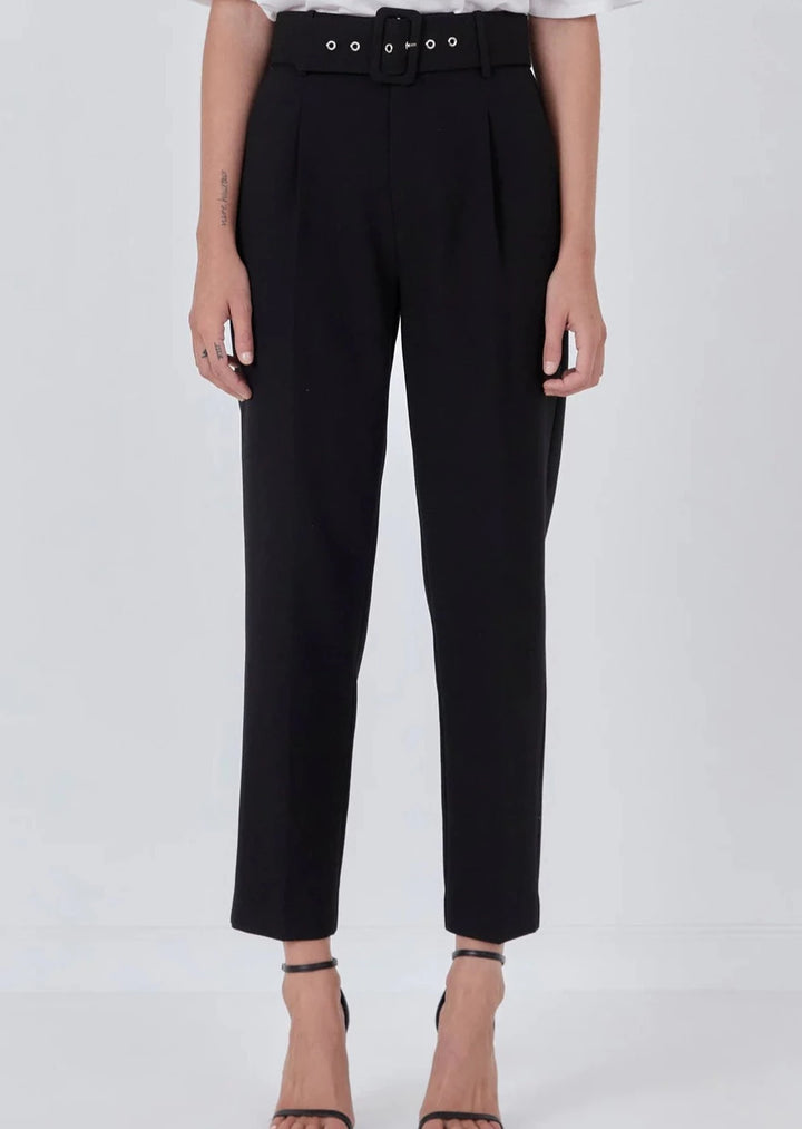 Milani High Waisted Trousers- Black