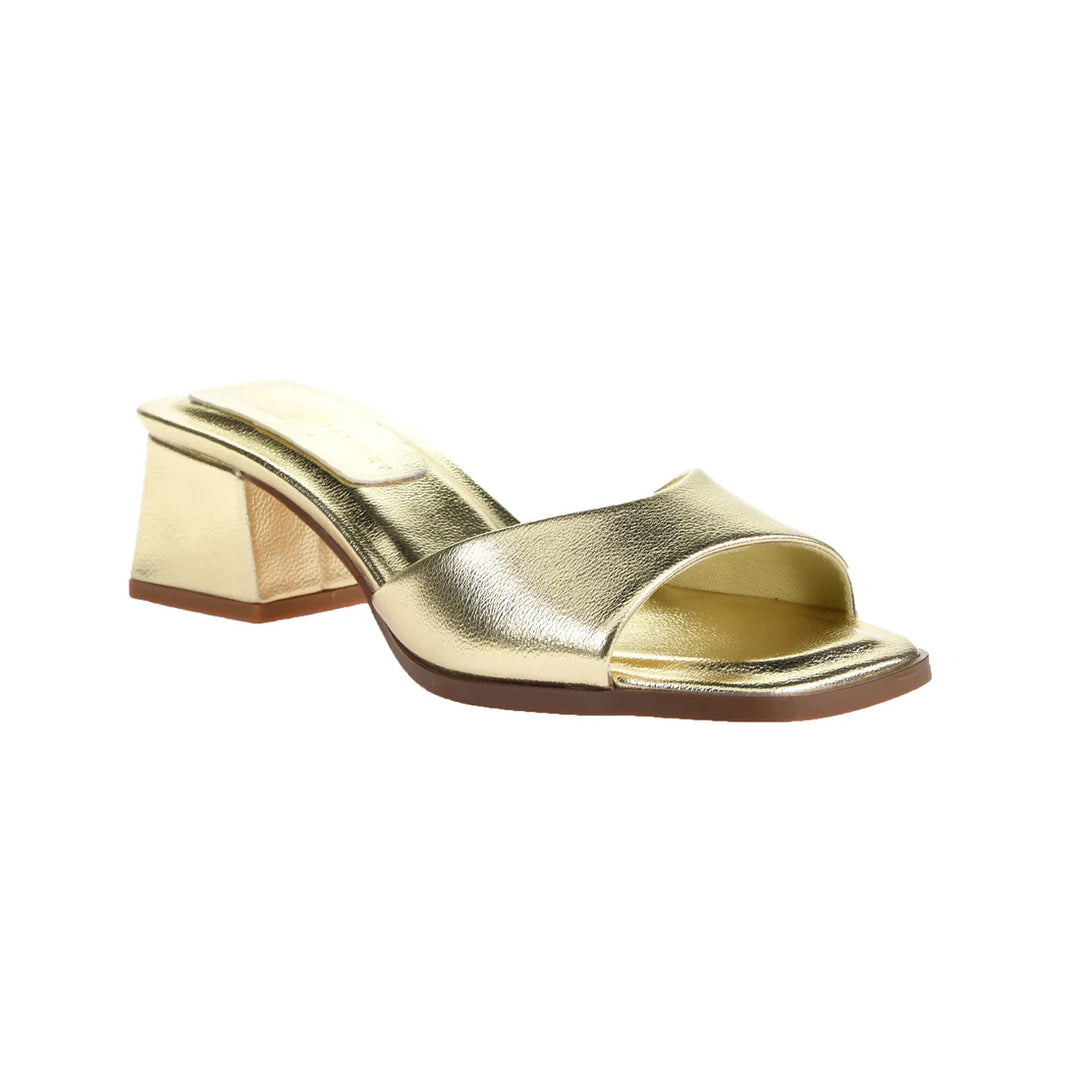 Liinda Heel Sandal-Gold