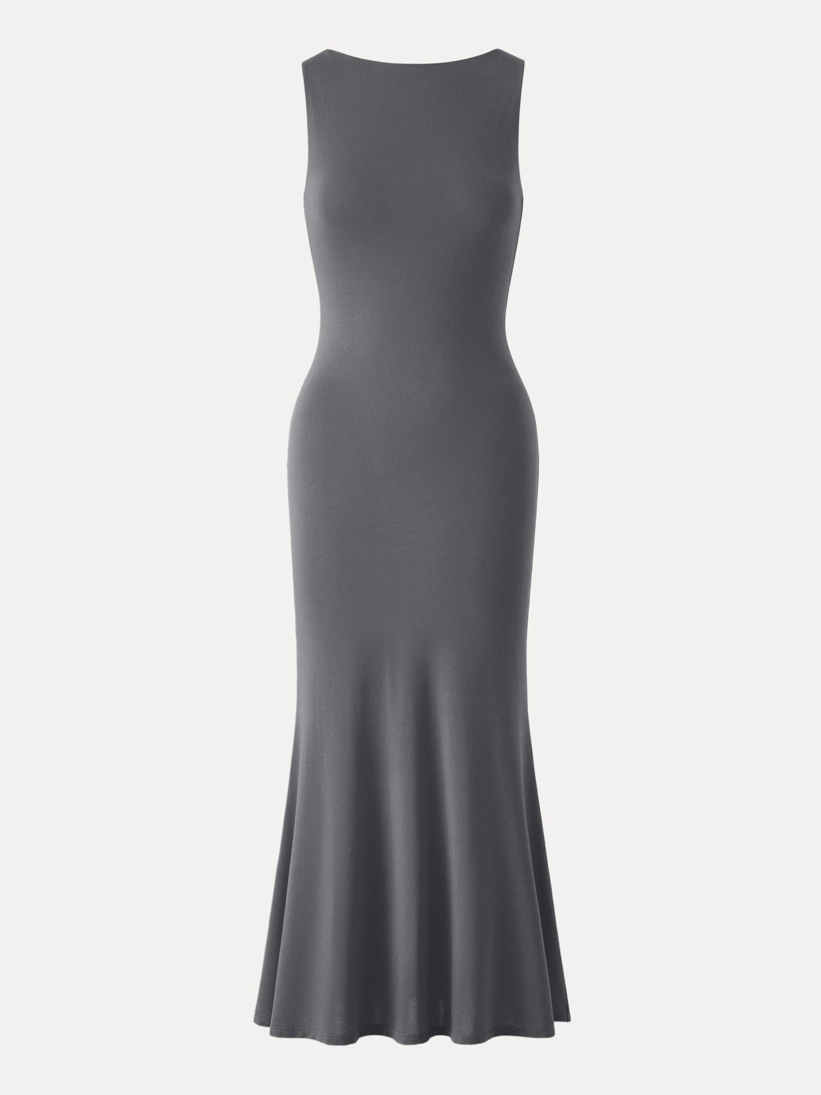 Effortless Boatneck Mermaid Maxi Dress - Image 13