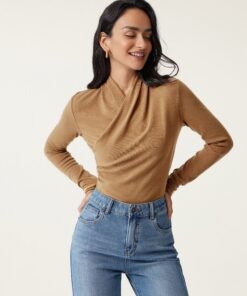 Surplice Long Sleeve Top