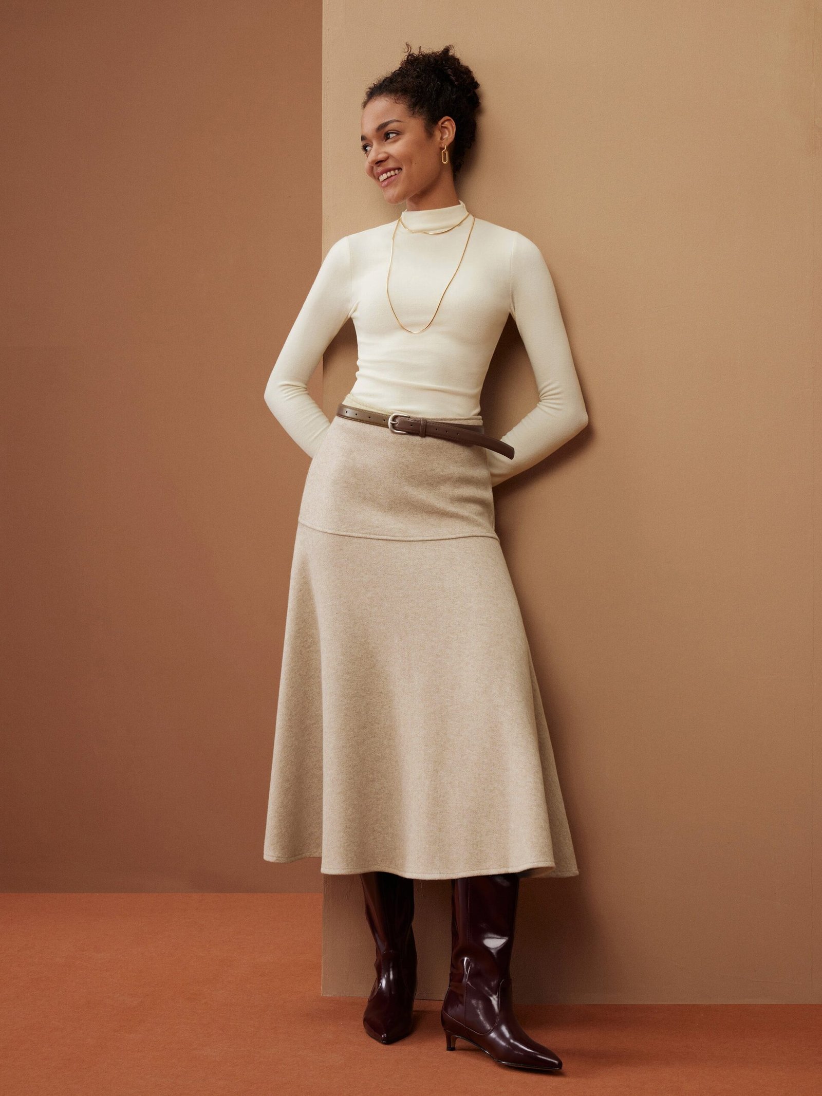 FuzzLuxe Flared Maxi Skirt - Image 3