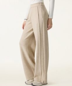 Cozy Warm High Rise Straight Leg Pull-On Pants