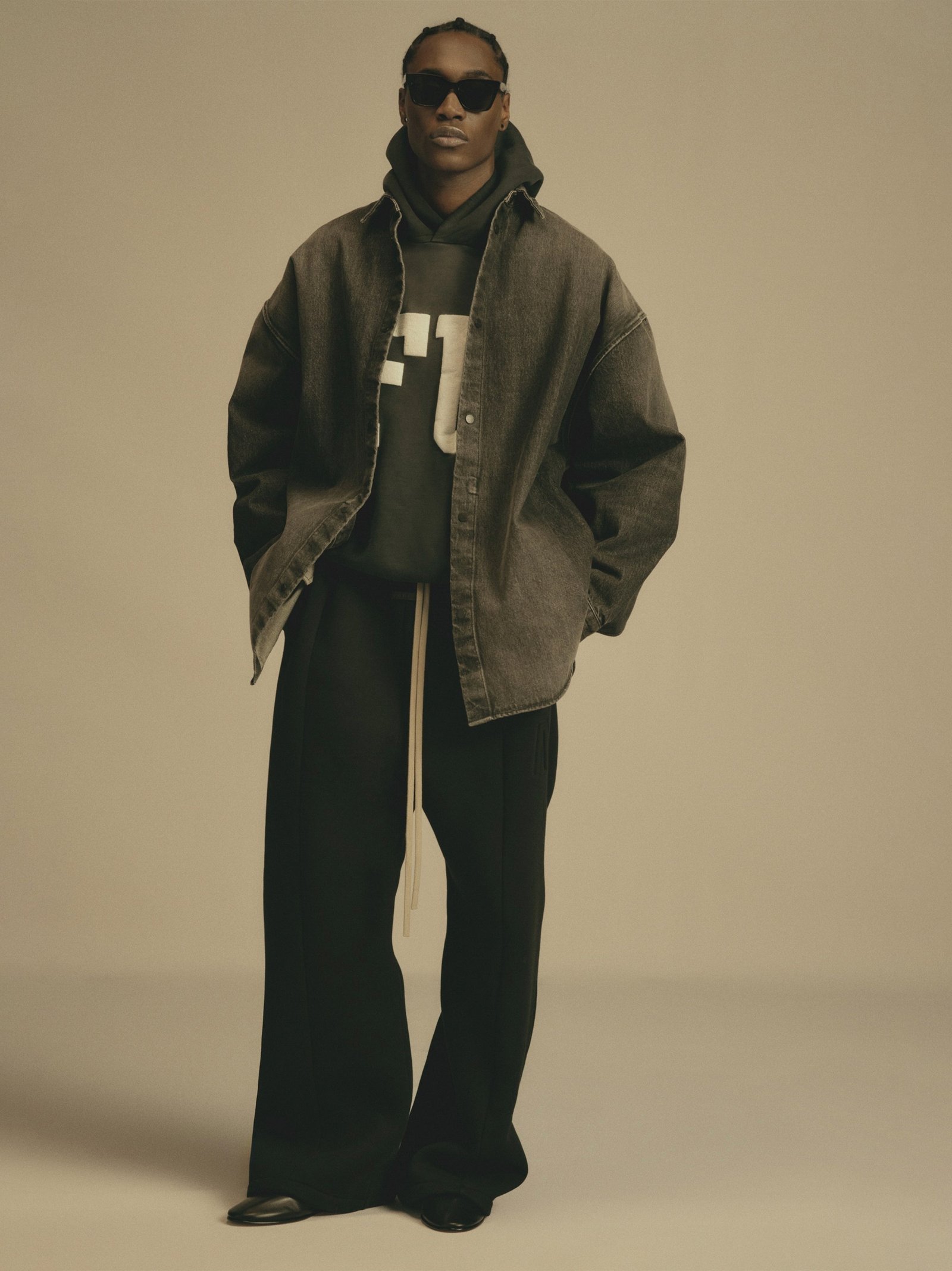 Snap Front Denim Overshirt - Image 5