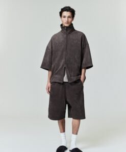 Suede Fleece Relaxed Short