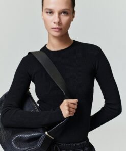 Womens Waffle Long Sleeve Top