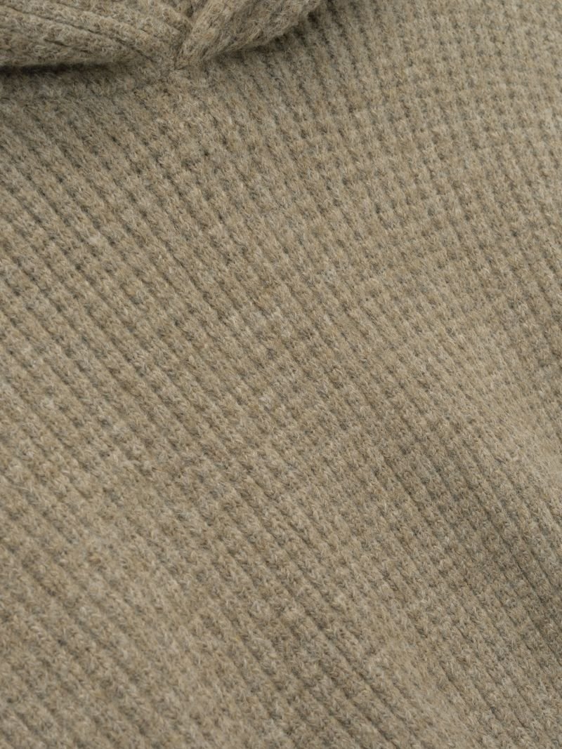 Womens Heavy Waffle 90s Hoodie - Image 5