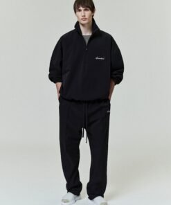 Sporty Nylon Half Zip