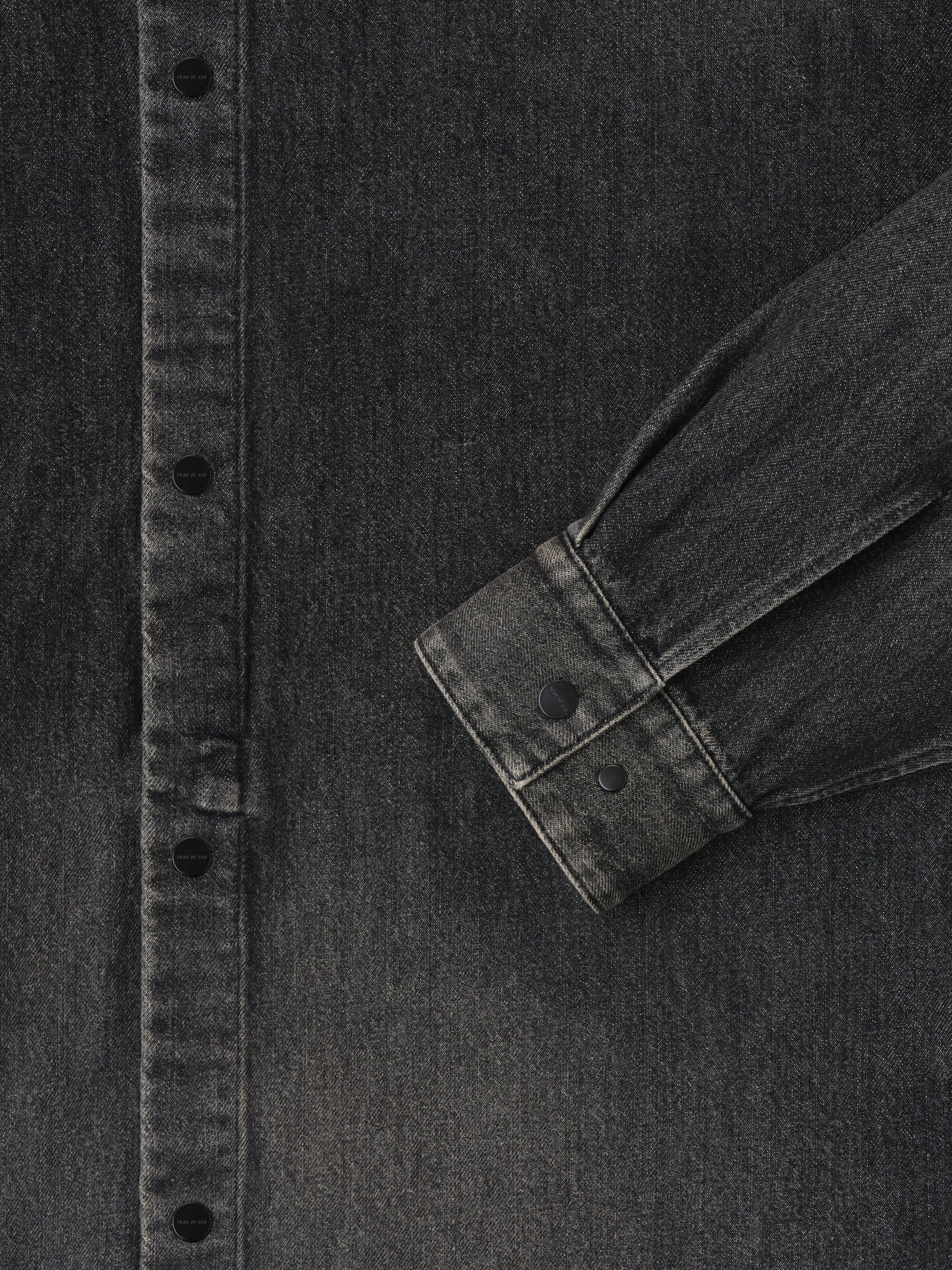 Snap Front Denim Overshirt - Image 4