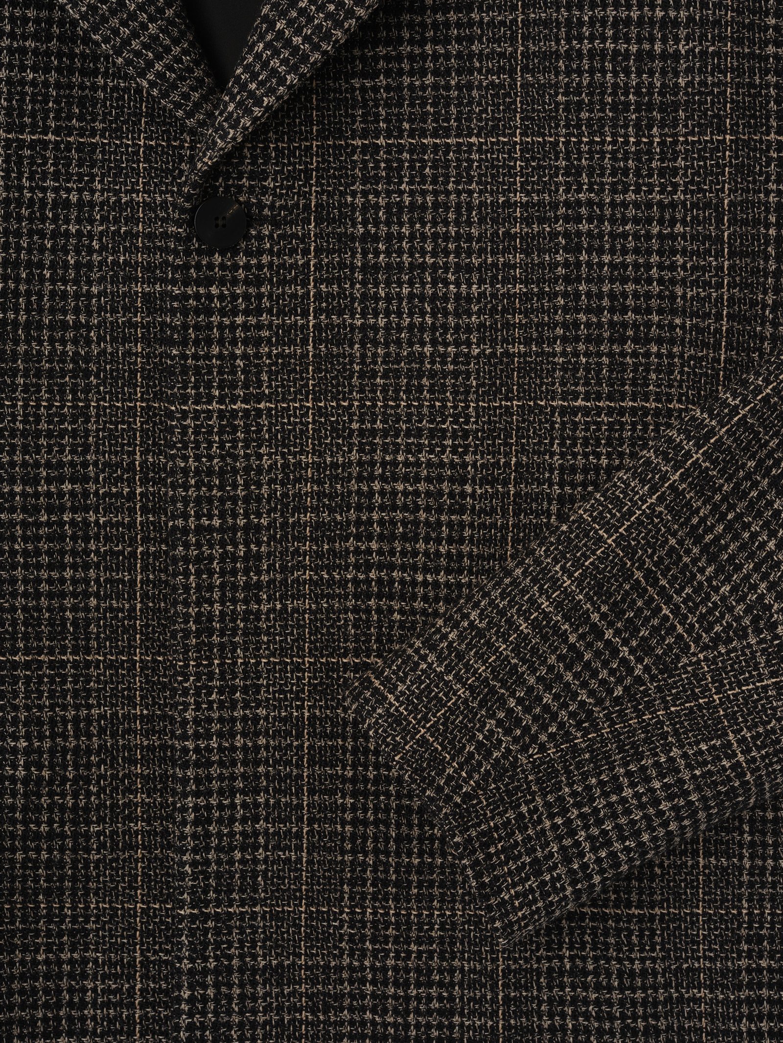 Wool Plaid Relaxed Blazer - Image 3