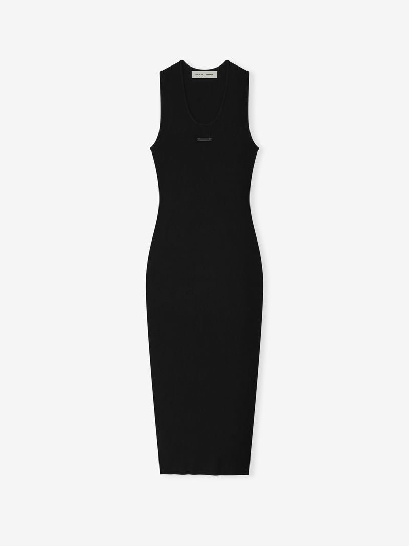 Womens Rib Tank Dress - Image 2