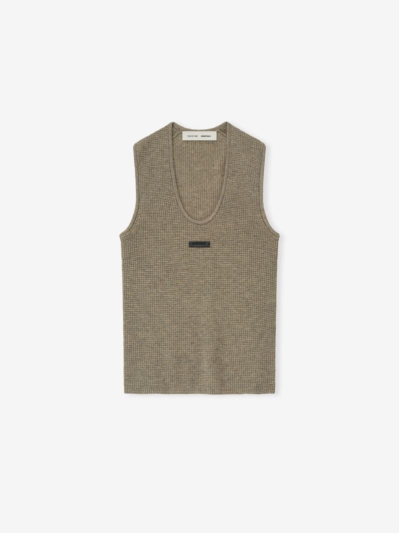 Womens Waffle Tank - Image 3